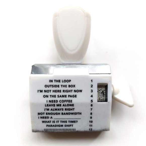 ONE Rotary phrase roller stamp + Ink pad Stamper scrapbooking cards Novelty - Picture 3 of 4